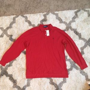 Polo by Ralph Lauren red long sleeve